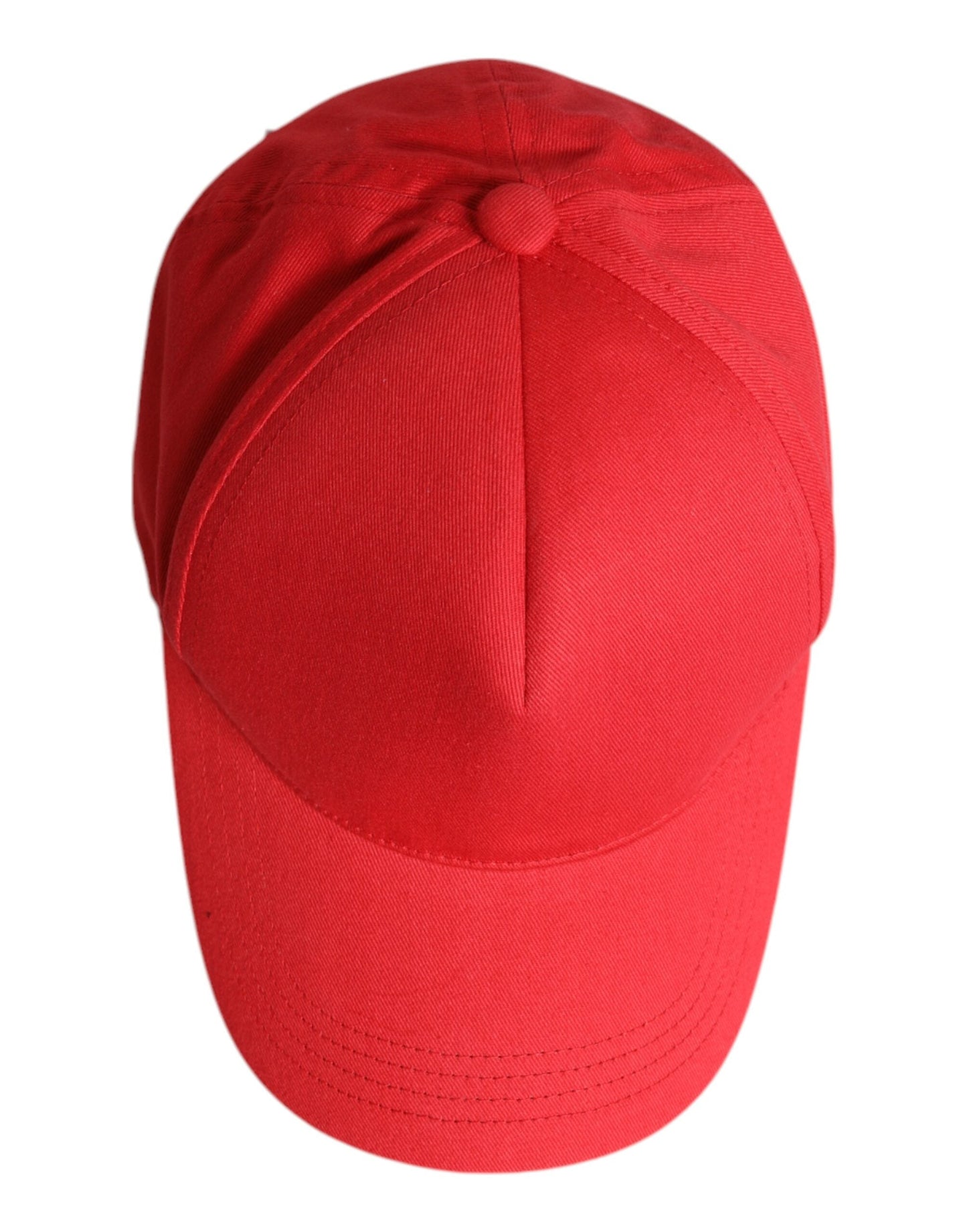 Dolce & Gabbana Red Cotton 6 Panels Women Baseball Cap