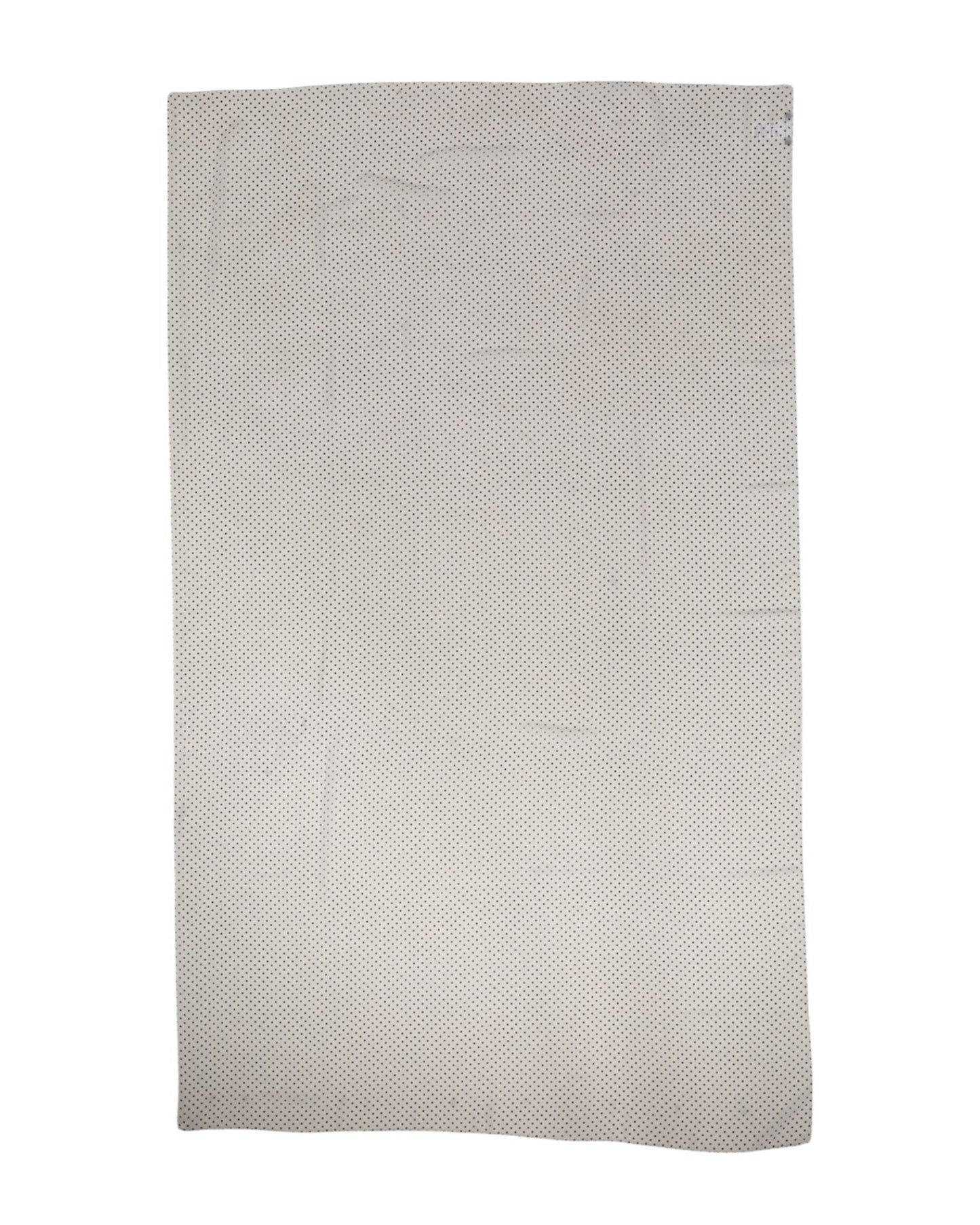 Dolce & Gabbana White Polka Dots Polyester Wrap Shawl Scarf