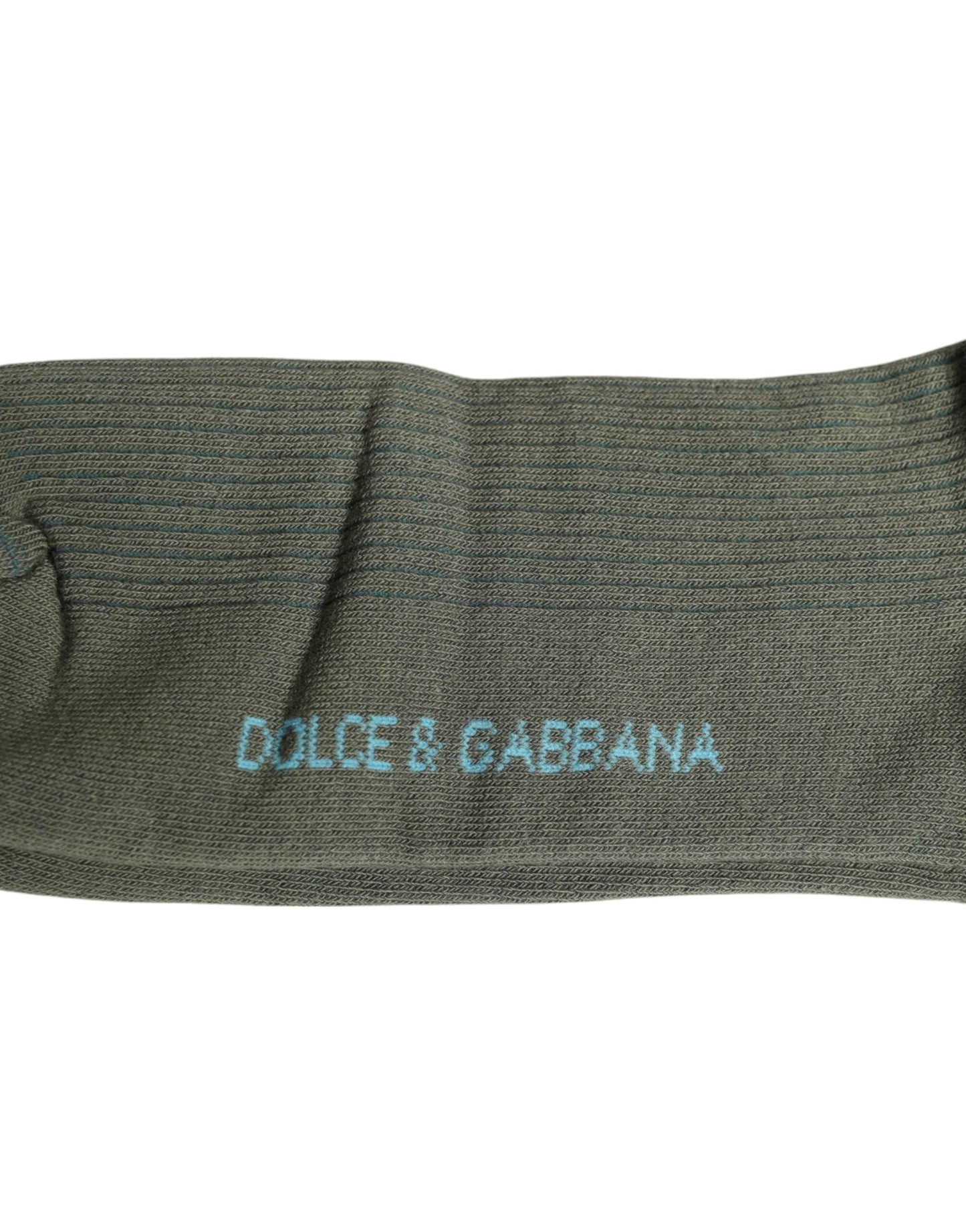 Dolce & Gabbana Gray Cotton DG Bear Mid Calf Socks