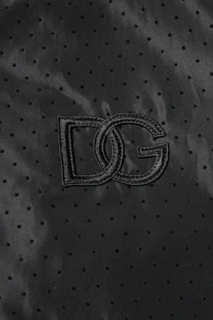 Dolce & Gabbana Black Long Sleeves Full Zip Bomber Jacket