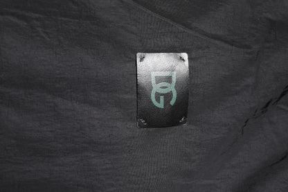 Dolce & Gabbana Black Nylon Logo Full Zip Bomber Jacket