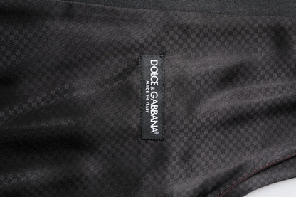 Dolce & Gabbana Maroon Wool Waistcoat Dress Formal Vest