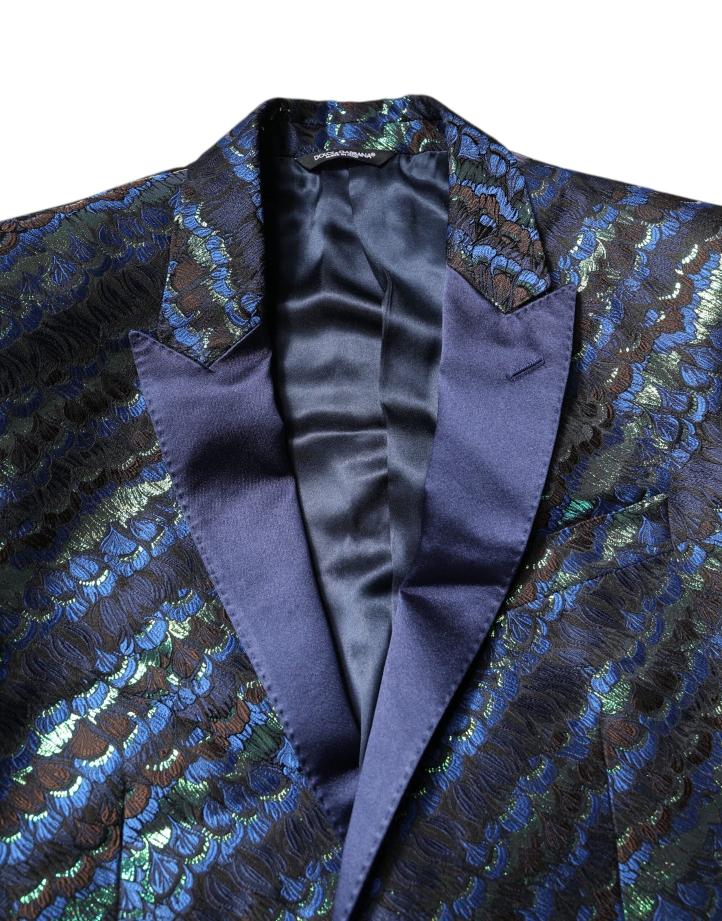 Dolce & Gabbana Multicolor Polyester Jacquard 2 Piece Suit