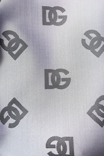 Dolce & Gabbana Gray Logo Monogram Full Zip Bomber Jacket