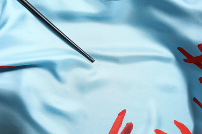 Dolce & Gabbana Blue Red Coral Print Wrap Robe Coat Jacket