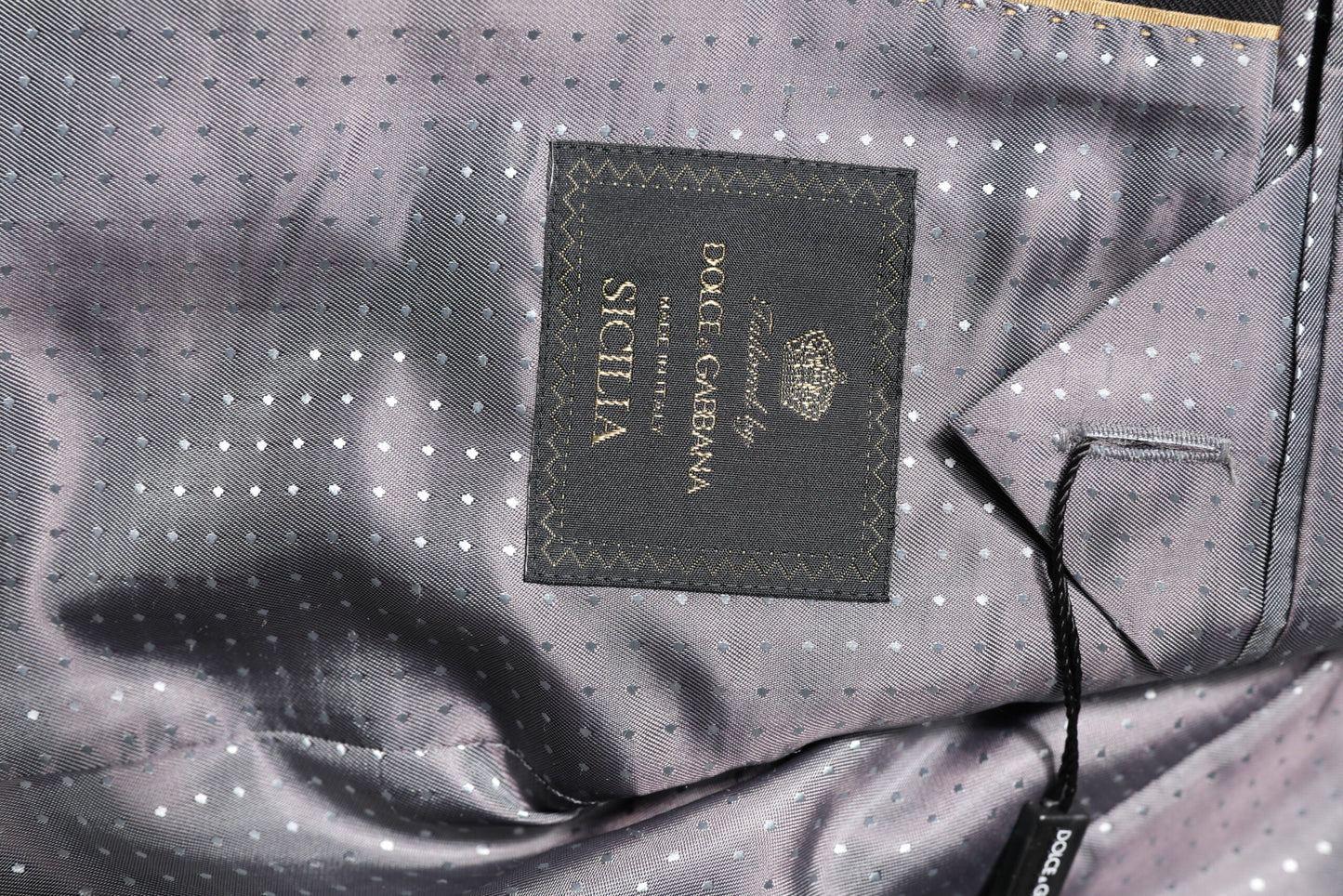 Dolce & Gabbana Black Striped SICILIA Formal 2 Piece Suit