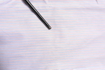 Dolce & Gabbana White Striped Cotton GOLD Long Sleeves Shirt