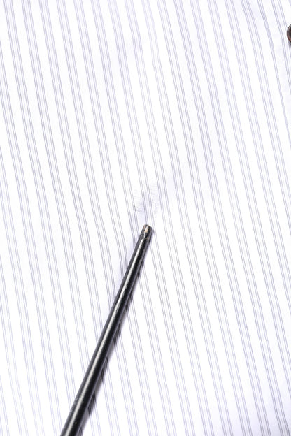 Dolce & Gabbana White Striped Cotton MARTINI Men Dress Shirt