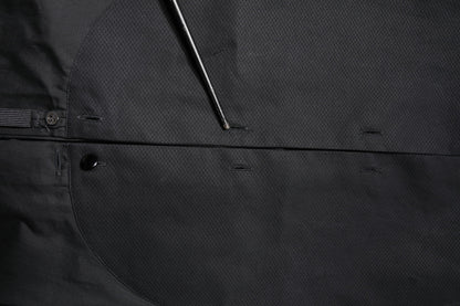 Emporio Armani Black Cotton Long Sleeves Formal Dress Shirt