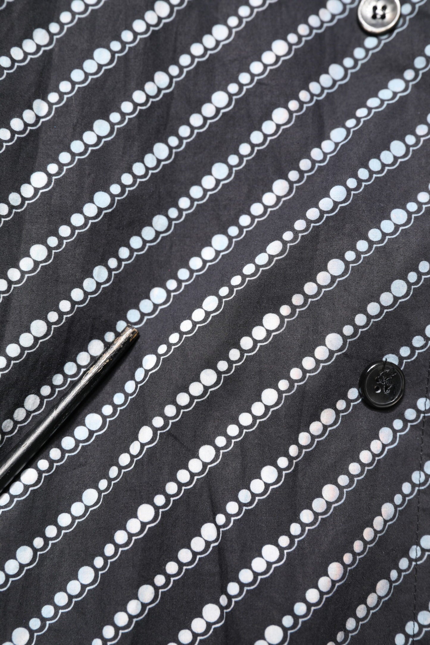 Dolce & Gabbana Black White Stripe Button Down Casual Shirt