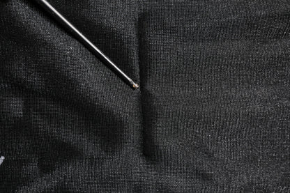 Dolce & Gabbana Black Logo Knitted Crewneck Pullover Sweater