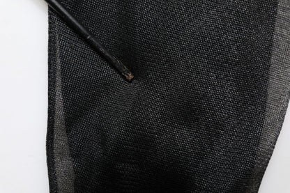 Dolce & Gabbana Black Logo Knitted Crewneck Pullover Sweater