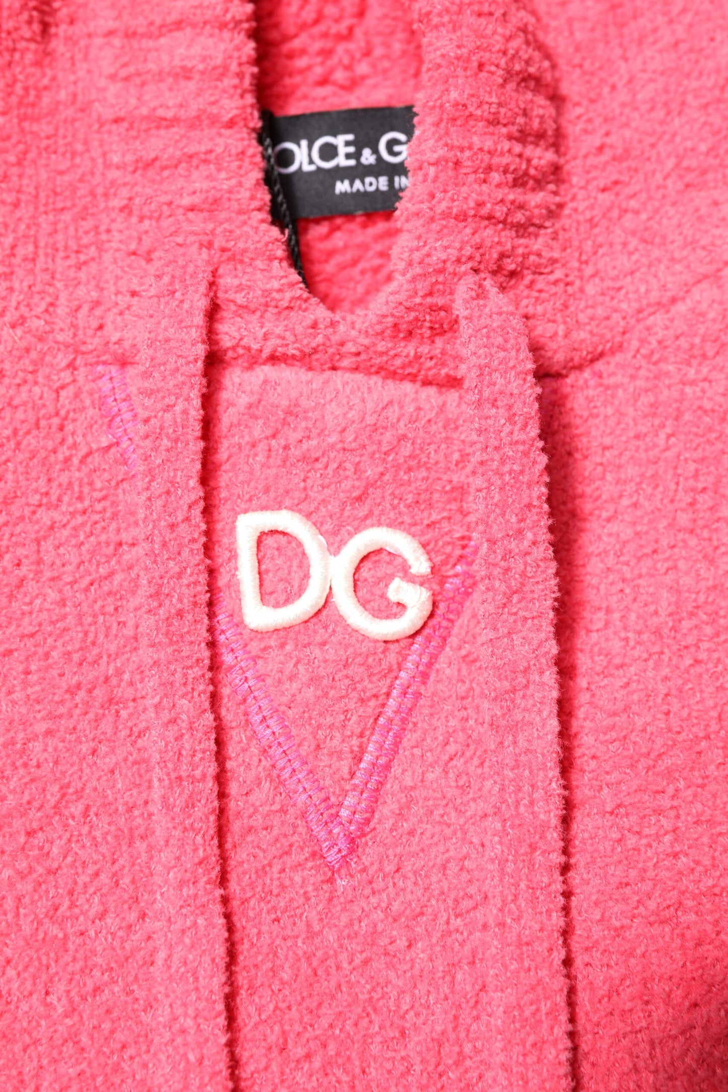 Dolce & Gabbana Red Cotton Knit Hooded Men Pullover Sweater