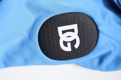 Dolce & Gabbana Blue Cotton Hooded Men Sportswear Vest Sweater