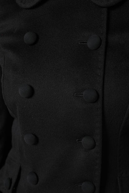 Dolce & Gabbana Black Wool Sartoria Italiano Blazer Jacket