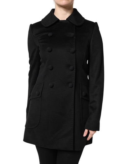 Dolce & Gabbana Black Wool Sartoria Italiano Blazer Jacket