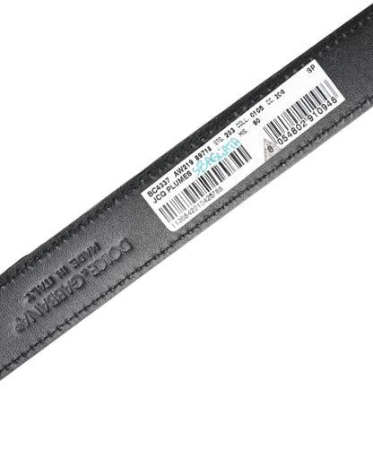 Dolce & Gabbana Multicolor Jacquard Leather Metal Buckle Belt