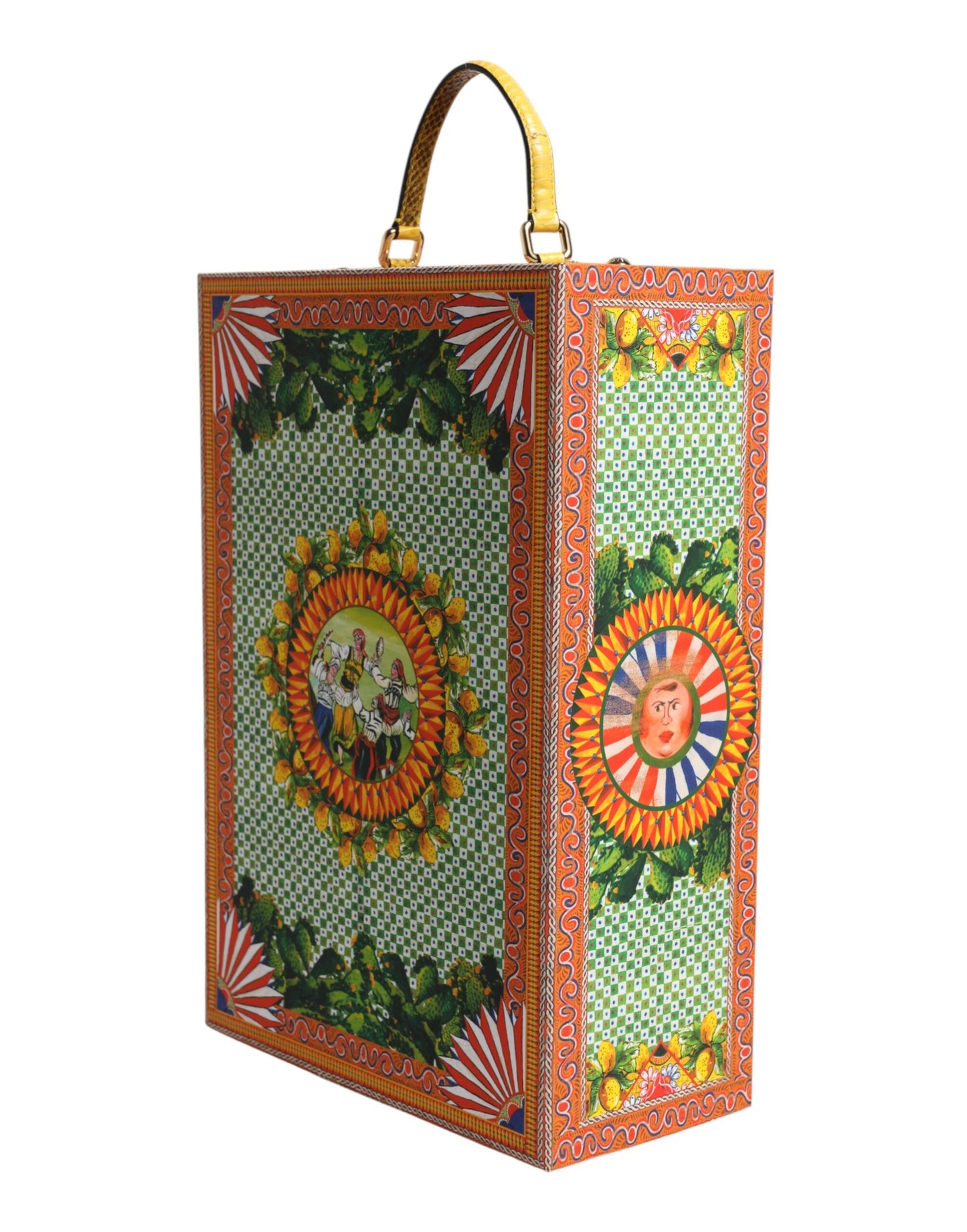 Dolce & Gabbana Red Dress Ceramic Porcelain Fashion Box Leather Sicily Dolls