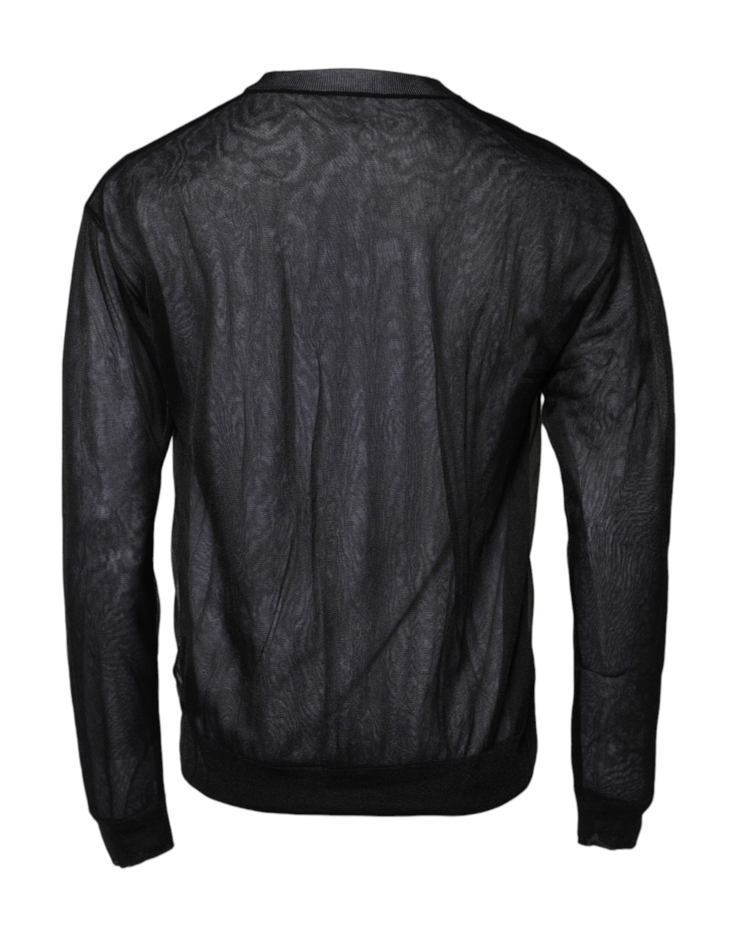 Dolce & Gabbana Black White Logo Knitted Pullover Sweater