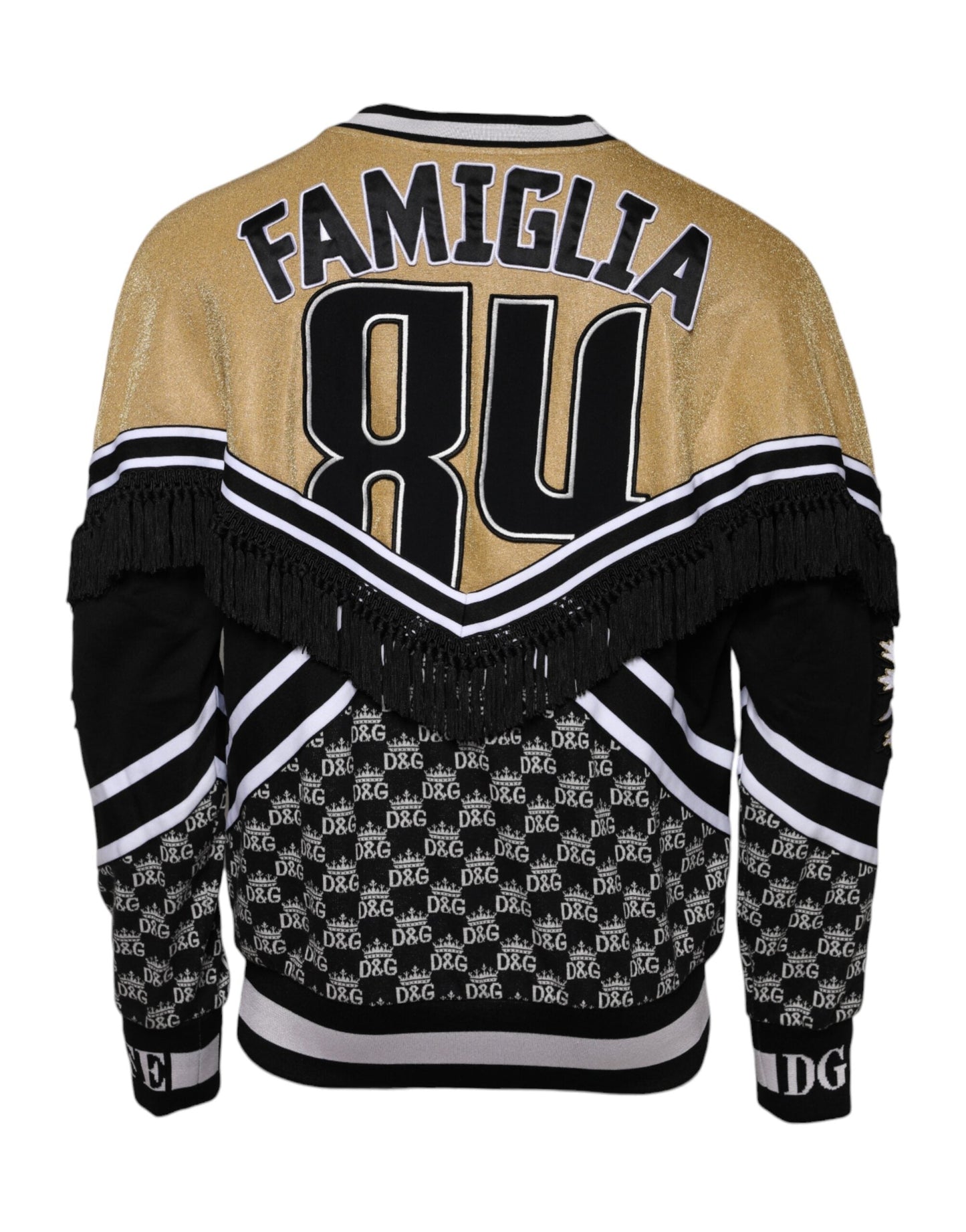 Dolce & Gabbana Multicolor Cotton Crew Neck Pullover Sweater