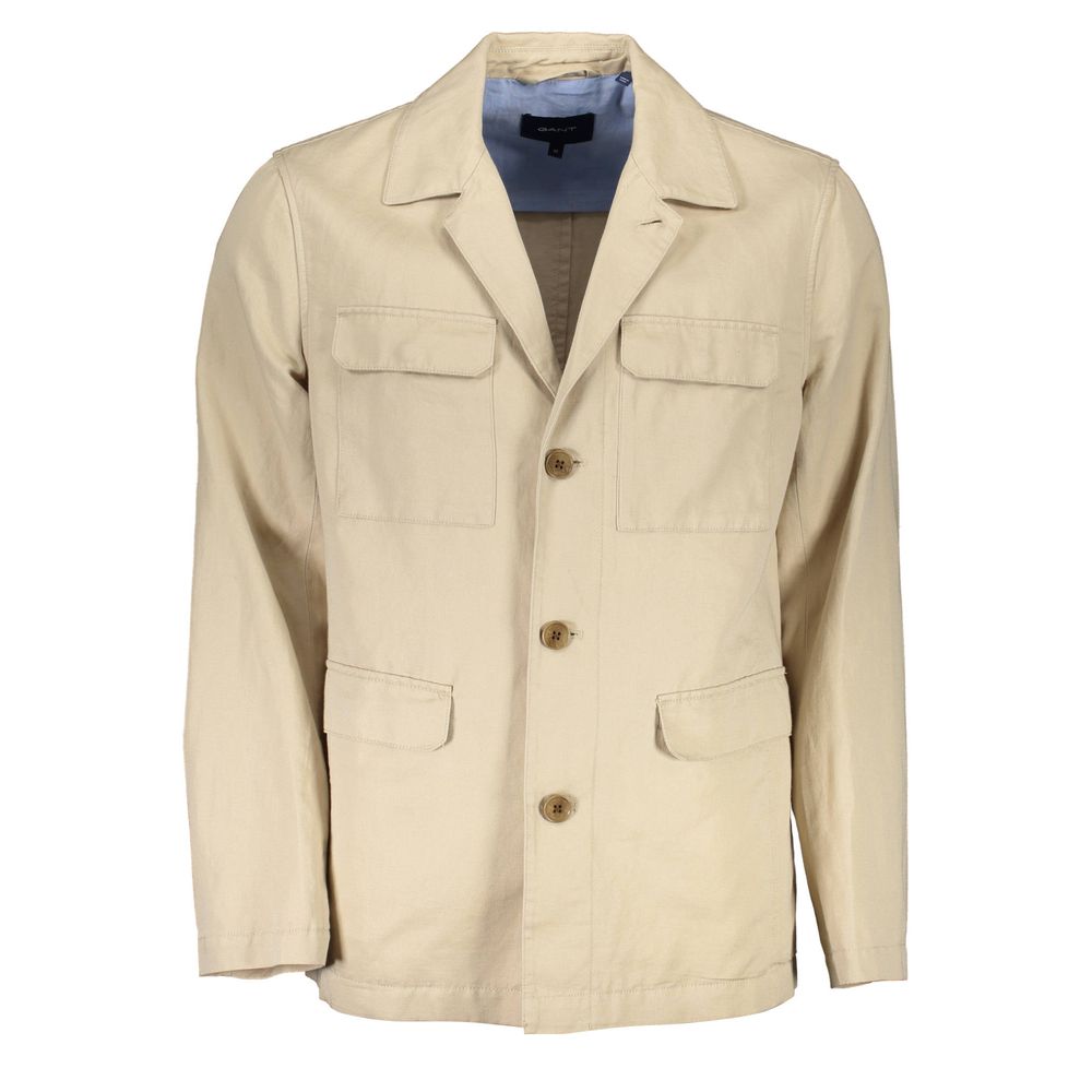 Gant Beige Cotton Men Jacket