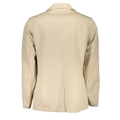 Gant Beige Cotton Men Jacket