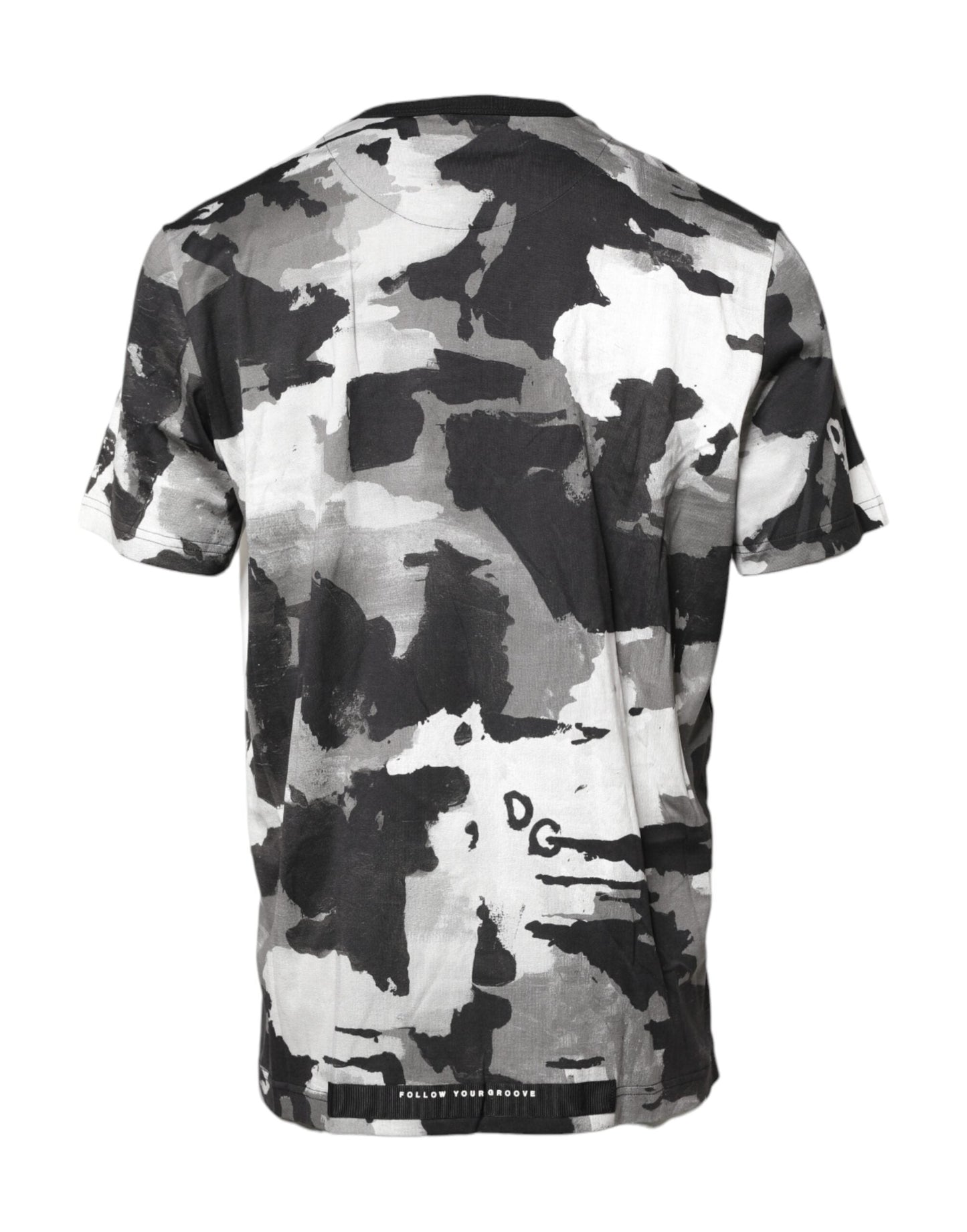 Dolce & Gabbana Multicolor Camouflage Crew Neck T-shirt