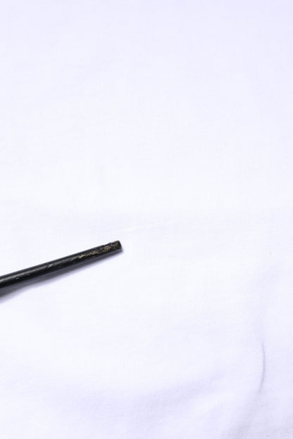 Dolce & Gabbana White Cotton Logo Patch Crew Neck T-shirt