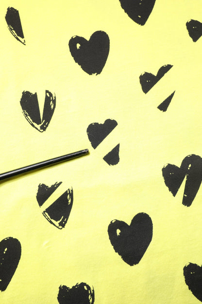 Dolce & Gabbana Yellow Cotton Sleeveless DG Heart T-shirt