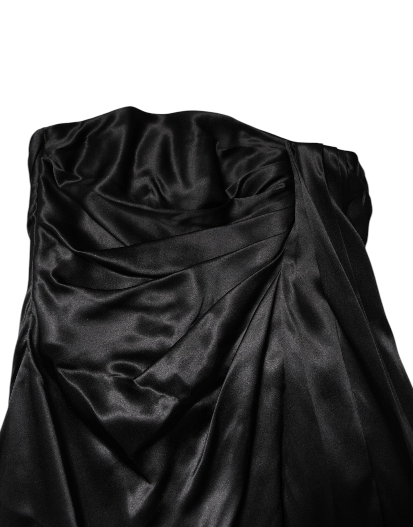 Dolce & Gabbana Black Strapless Sheath A-line Mini Dress