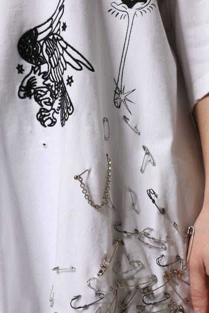 Dolce & Gabbana White Cotton DG BLESSED Printed T-shirt