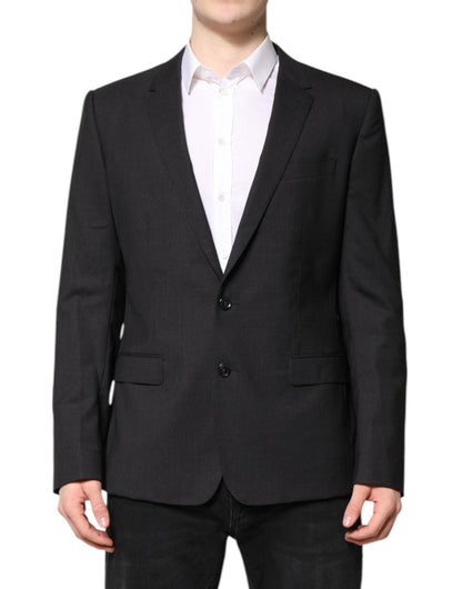 Dolce & Gabbana Dark Gray MARTINI Single Breasted Jacket