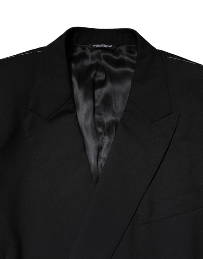 Dolce & Gabbana Black MARTINI Double Breasted Suit Jacket
