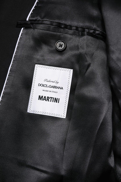 Dolce & Gabbana Black MARTINI Double Breasted Suit Jacket