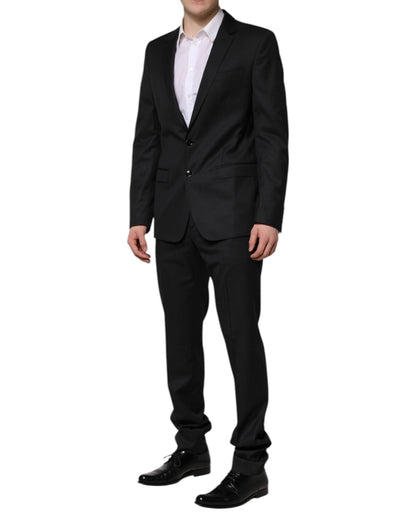 Dolce & Gabbana Dark Gray MARTINI 2 Pc Single Breasted Suit