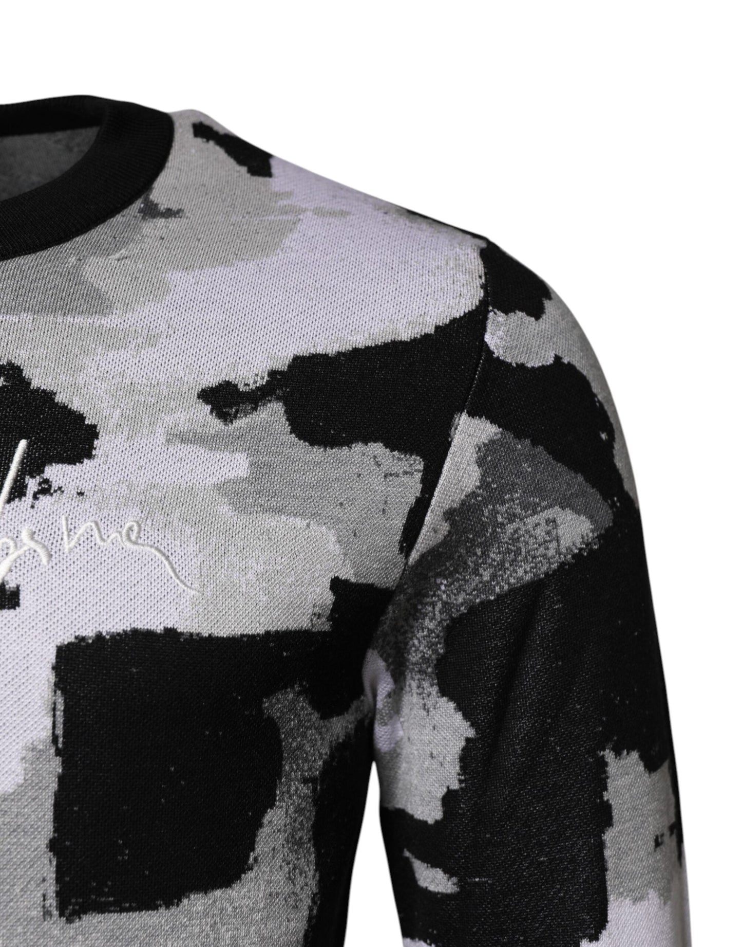 Dolce & Gabbana Multicolor Logo Crew Neck Pullover Sweater