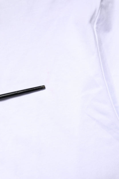 Dolce & Gabbana White Logo Embroidery Crew Neck T-shirt