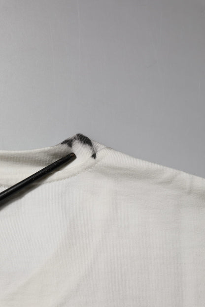 Dolce & Gabbana White Cotton DG Logo Print Round Neck T-shirt