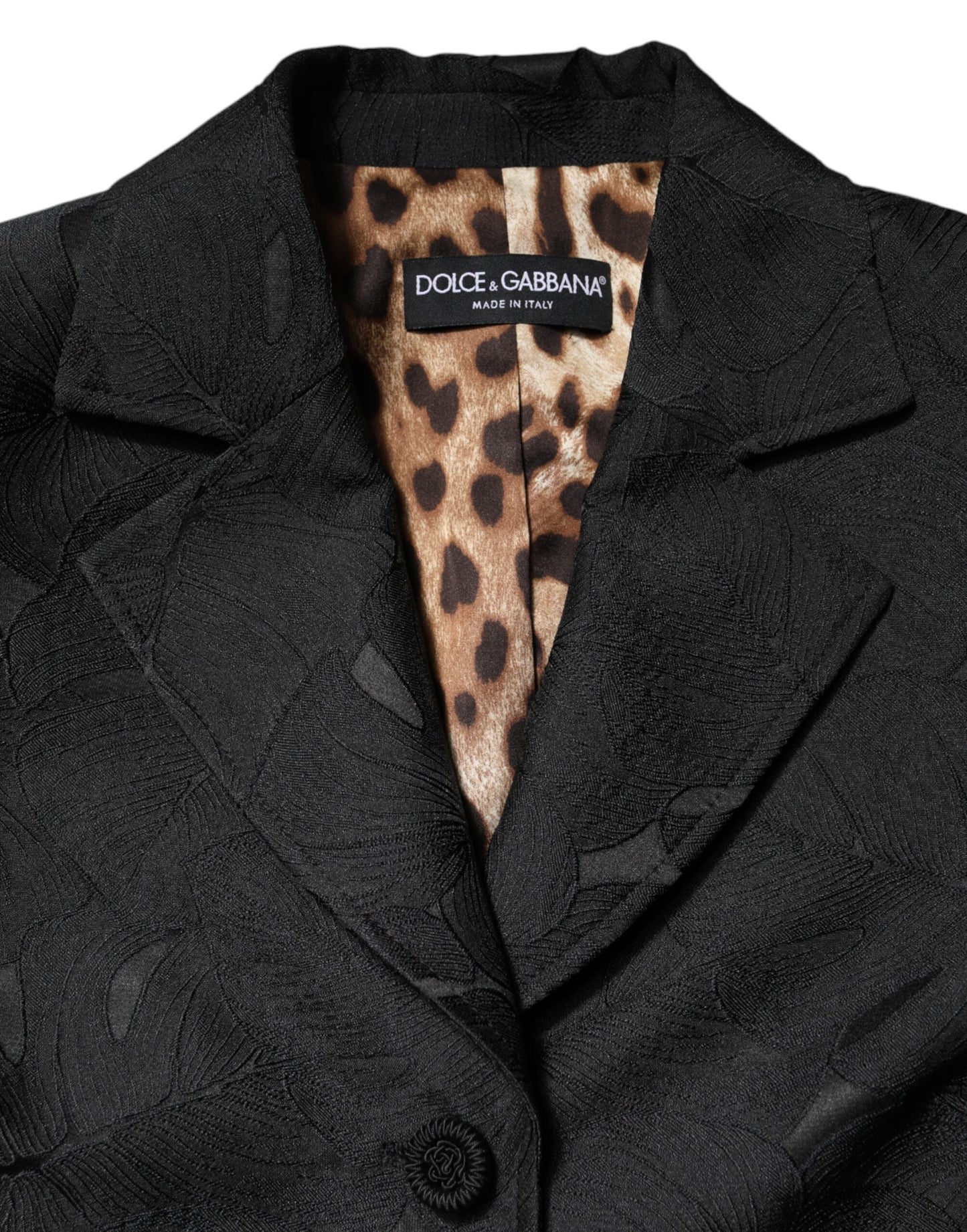 Dolce & Gabbana Black Single Breasted Trench Coat Jacket