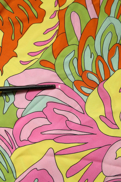 Dolce & Gabbana Multicolor Floral Round Neck Sleeveless Top