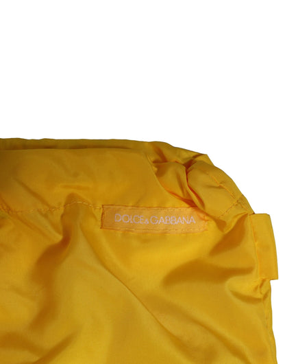 Dolce & Gabbana Yellow Waistband Logo Beachwear Brief Swimwear
