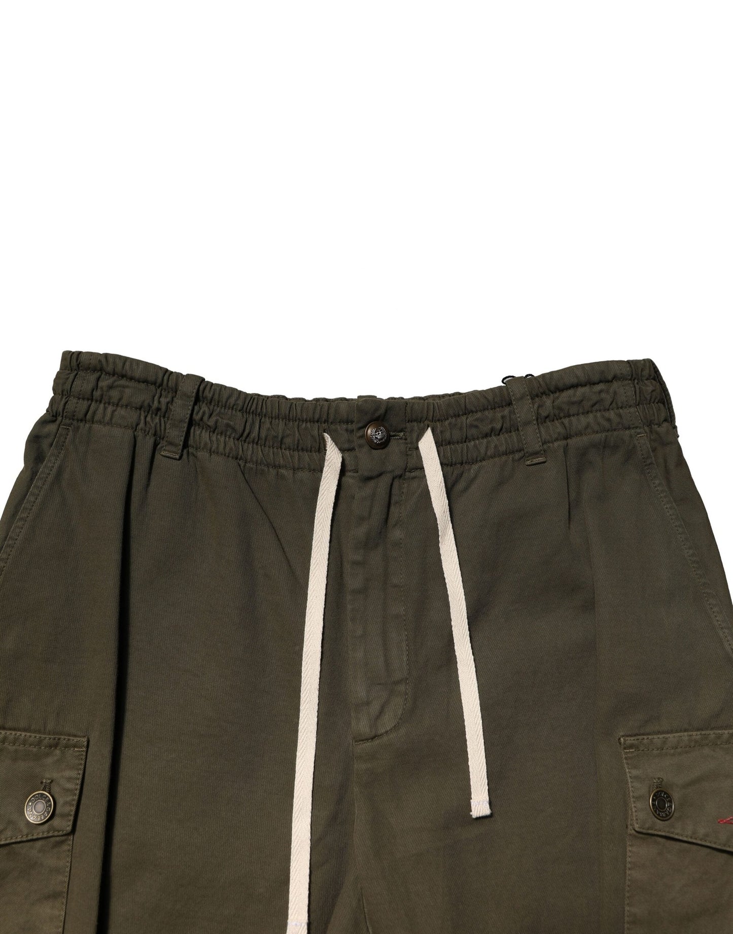 Dolce & Gabbana Brown Cotton Cargo Drawstring Pants