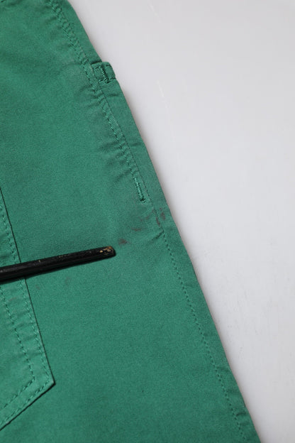 Dolce & Gabbana Green Cotton Stretch Skinny Men Denim Jeans