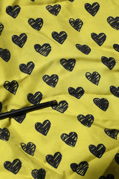 Dolce & Gabbana Yellow Heart Short Sleeves Men Casual Shirt