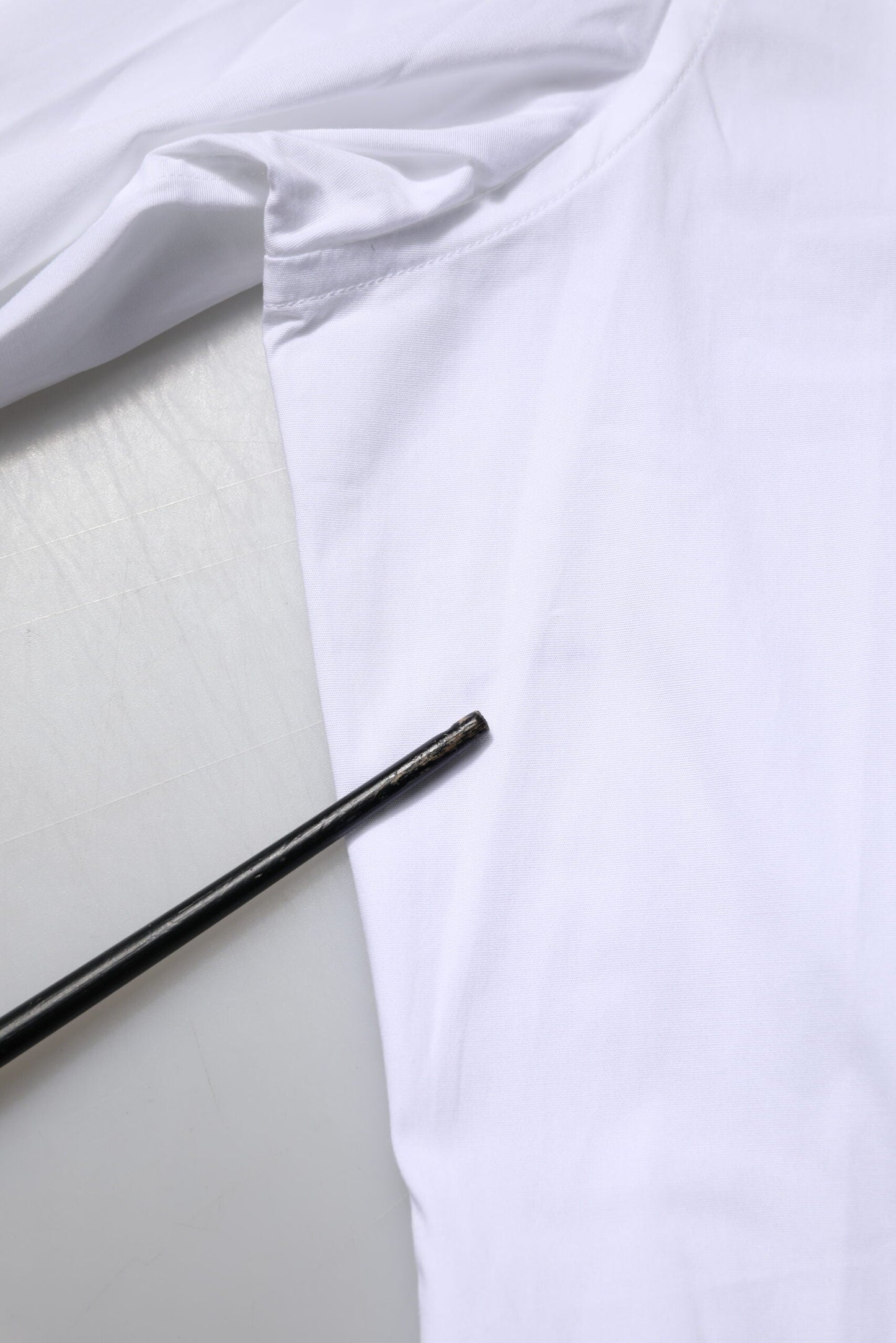 Dolce & Gabbana White Cotton Long Sleeves GOLD Formal Shirt