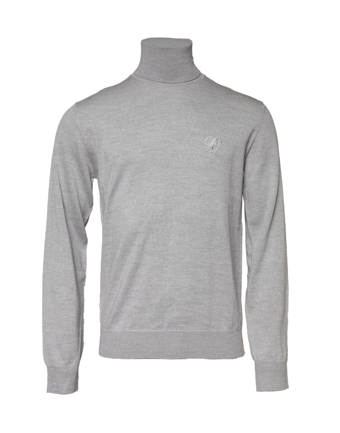 Dolce & Gabbana Gray Long Sleeve Turtleneck Pullover Sweater
