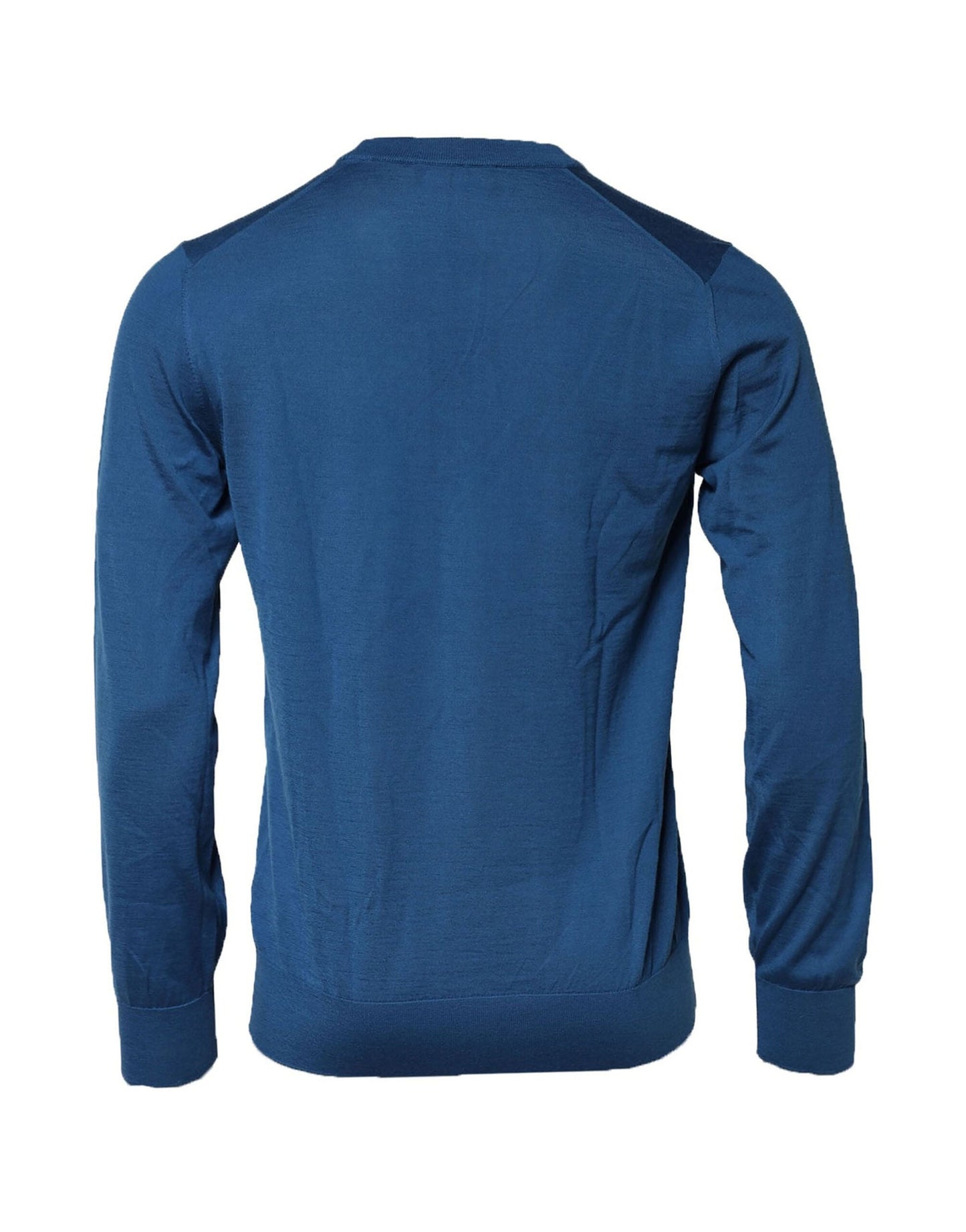 Dolce & Gabbana Blue Cashmere Crew Neck Sweatshirt Sweater