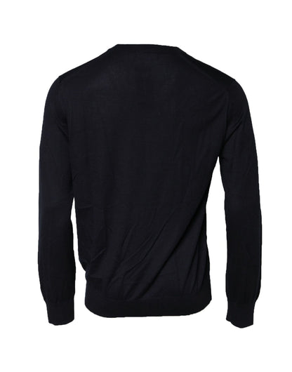 Dolce & Gabbana Black Long Sleeve CrewNeck Pullover Sweater