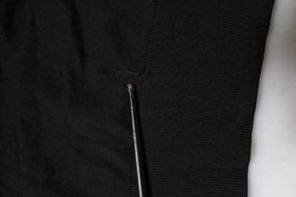 Dolce & Gabbana Black Long Sleeve Crew Neck Pullover Sweater