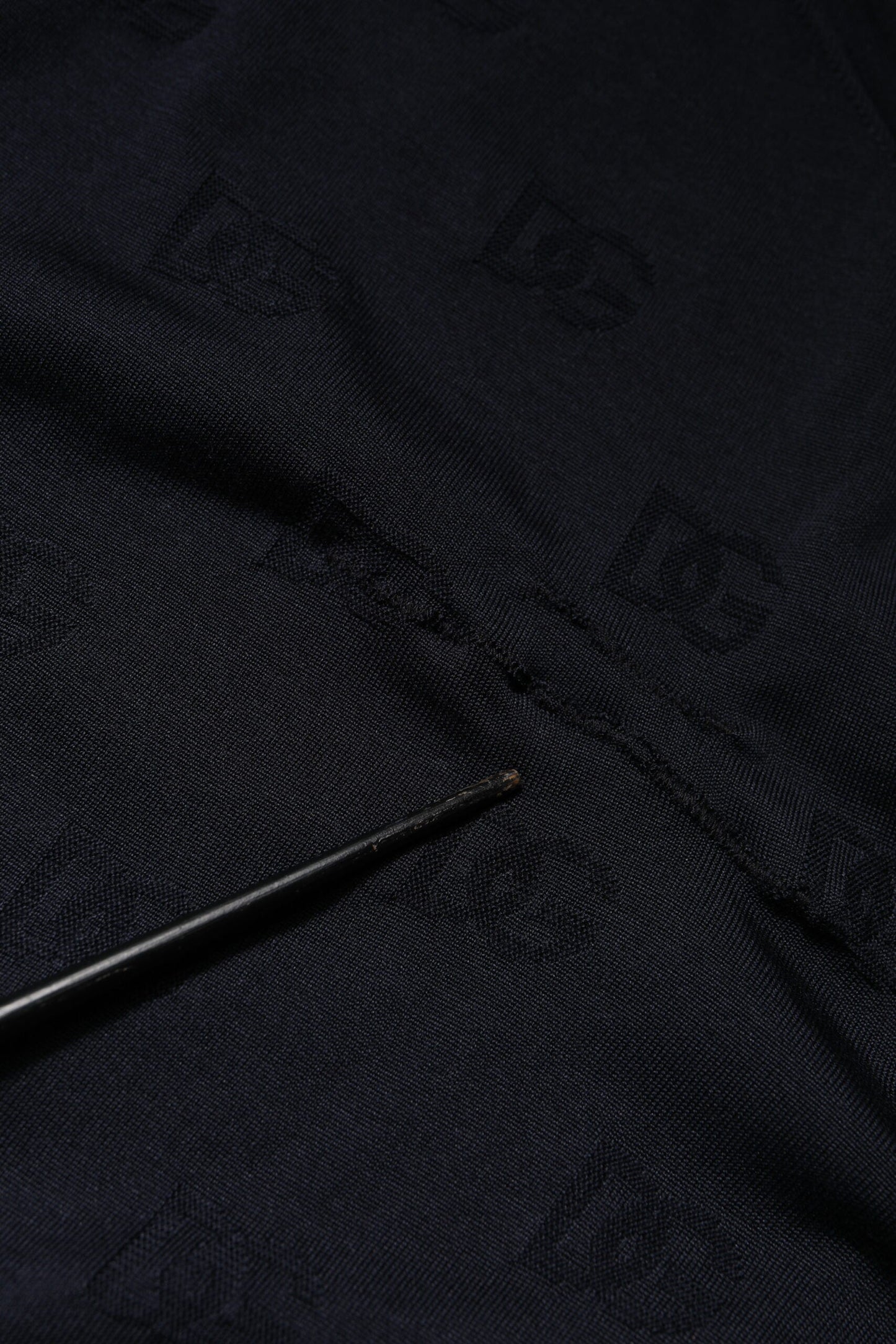 Dolce & Gabbana Black Silk Crew Neck Sweatshirt Sweater